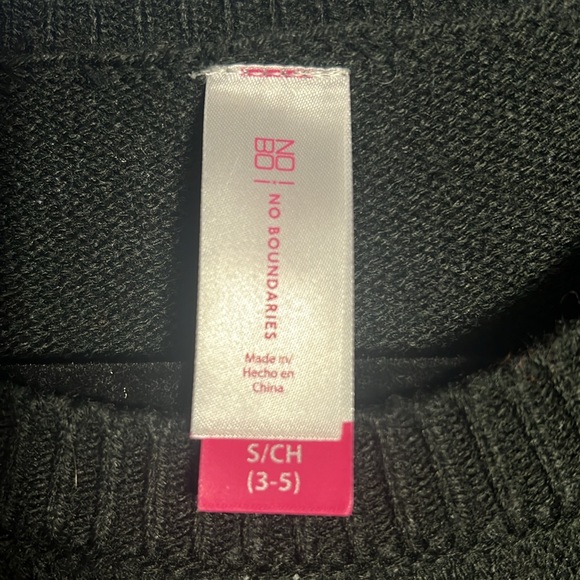 Ugly Christmas Sweater  Santa Sequins Ornaments Tinsel Bells Black Red  … - Picture 3 of 4